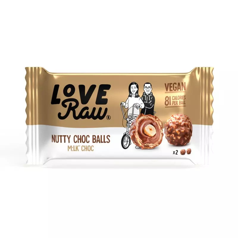 Love Raw nutty choco balls 28 g BEST FØR 20/6/2024
