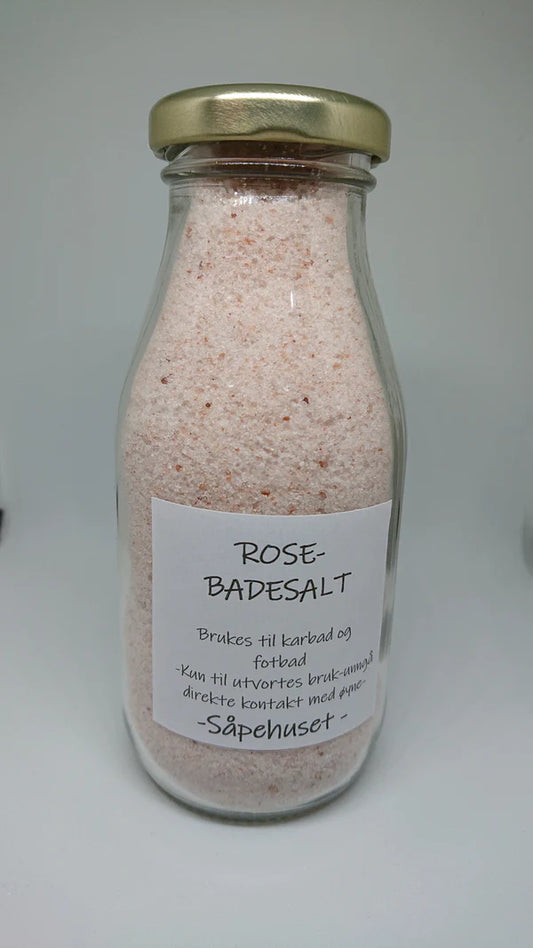 Rose Badesalt Flaske